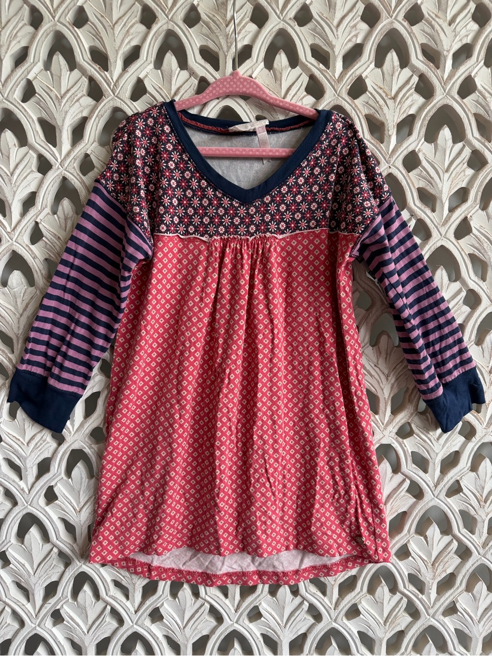 Matilda Jane 435 Girls Mixed Print Long Sleeve Tunic Top Size 8